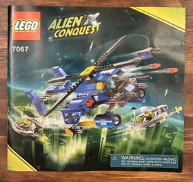LEGO Alien Conquest Jet-Copter Encounter (7067) 100% Complete, Manual, Minifigs