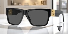 VERSACE VE4296 GB1 87 Black Gray 59 mm Men's Sunglasses