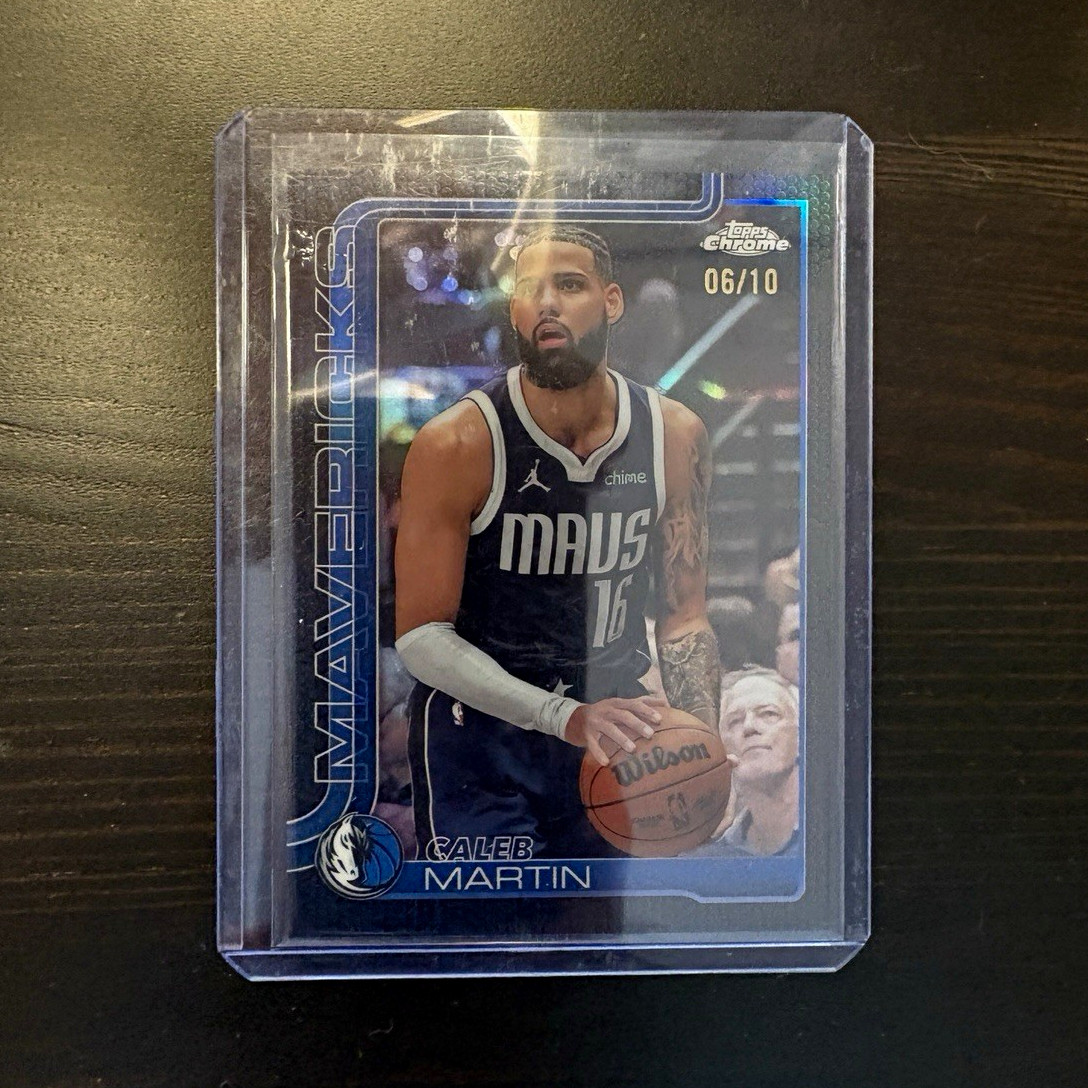 Topps 2025-26 Topps Chrome Caleb Martin Dallas Mavericks Serial #06/10 #87