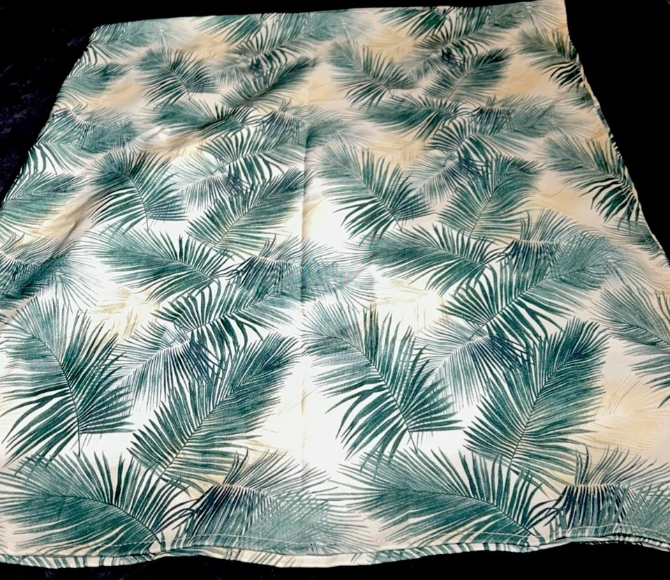 Tommy Bahama Mantel Oblongo Interior-Exterior Rama de Palma Frondas Verde Tropical Foto 2 de 4