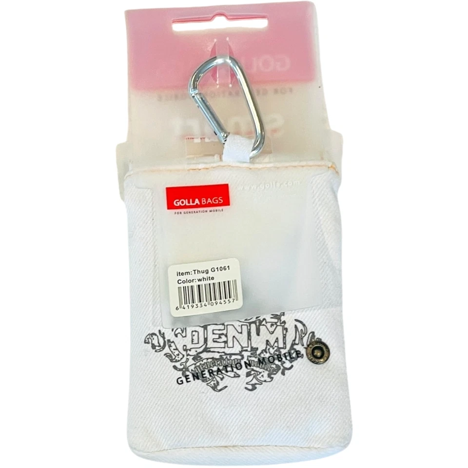 Funda de bolsillo universal para teléfono inteligente Golla Denim blanca G1061 - NUEVO Foto 2 de 4