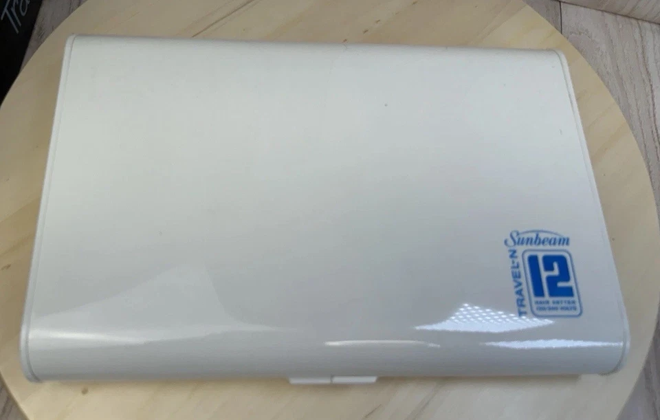 De Colección Nuevo Sunbeam Travel-N-12 Setter de Pelo Rizadores Espejo y Clips Doble Voltaje 1981 Foto 2 de 4