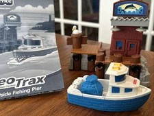 Fisher Price GeoTrax PORTSIDE FISHING PIER Set USA Seller