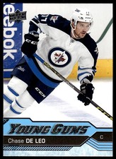 2016-17 Upper Deck Young Guns Chase De Leo RC Winnipeg Jets #485