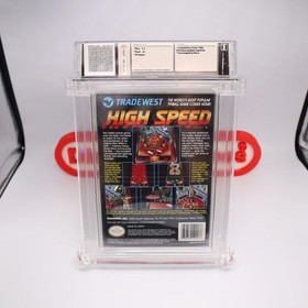 NES Nintendo Game HIGH SPEED PINBALL - WATA GRADED 9.2 A+! NEW & Factory Sealed!