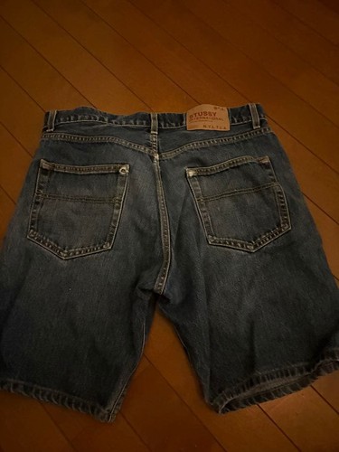 Stüssy, Stussy Vintage Men Pants 90S Old Denim Shorts 32R Indigo Limited Edition Streetw