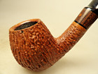 Steve Weiner 08697 Hand Made USA Rough Wire Cut Briar Pipe Acrylic Stem Big Bent — photo 10