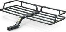 Heavy-duty Atv Hitch Cargo Carrier Rack Mount 300 Lb 48 L X 19.25 W X 4.75 H Heavy-duty Atv Hitch Cargo Carrier Rack Mount 300 Lb 48 L X 19.25 W X 4.75 H