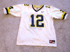 Nike University Of Michigan Wolverines 12 Football Jersey Size L