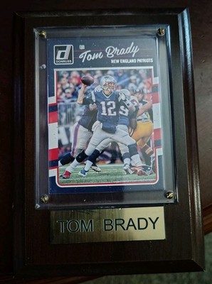 Tom Brady Plaque 2016 Don Russ Card New England Patriots