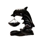 VTG Marex Iridescent Black Dolphin Hanging Oil warmer Tea light Scent Diffuser — photo 3