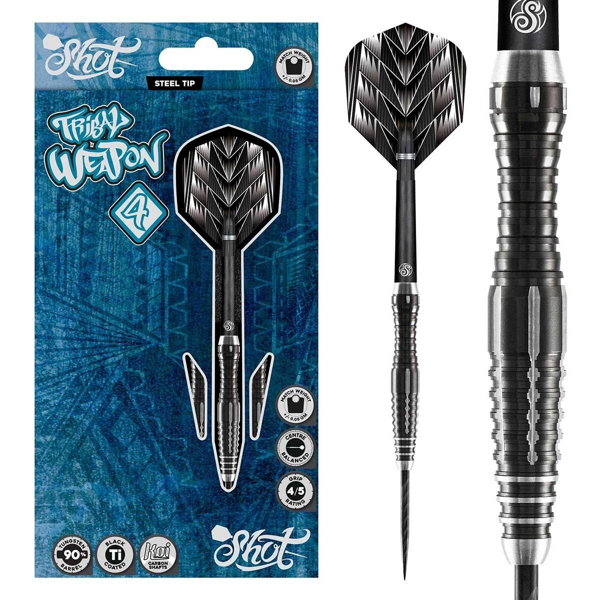 Dardos Tungsteno Ruthless Dardos RUTHLESS Tigers 90% Tungsteno - 21g Punta Acero RUTHLESS Tigers 21g
