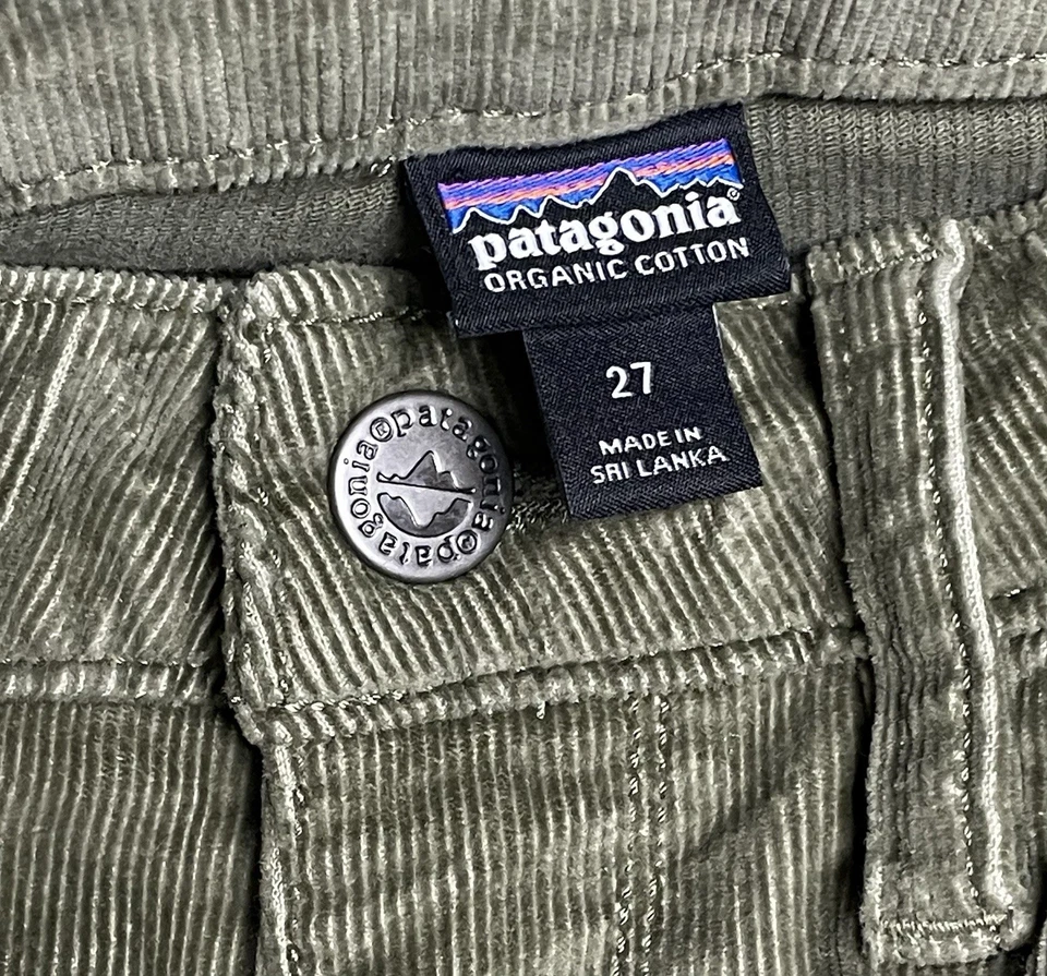 Pantalones de pana Patagonia para mujer talla 27 usados verde militar Foto 3 de 4
