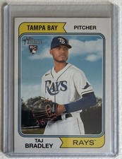2023 Topps Heritage #595 Taj Bradley Rookie Card