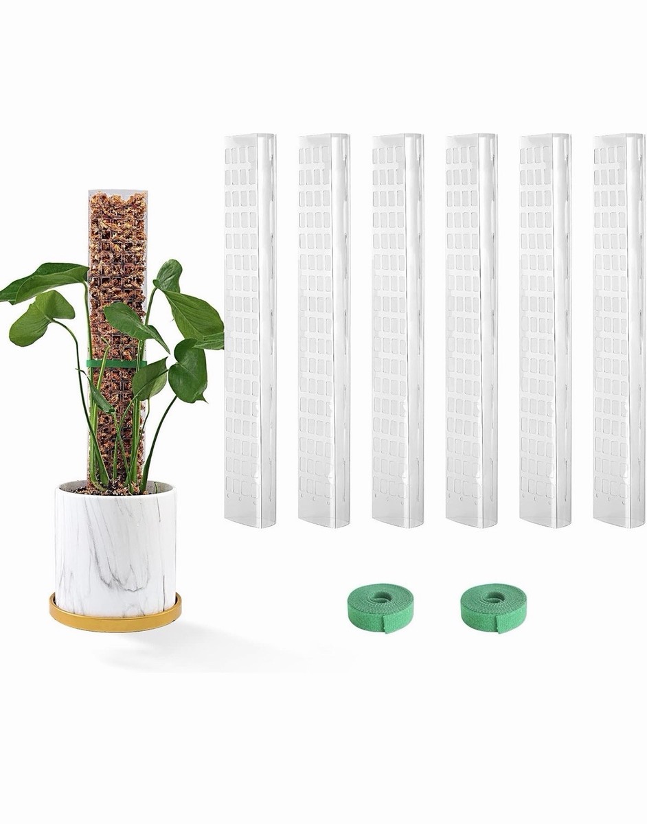 15 Inch 6 Pcs Plastic Moss Pole for Plant Support Monstera, 615 | eBay