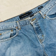 Vintage Calvin Klein Jeans Womens 14x30 Light Wash Blue Denim Bootcut Y2K Preppy