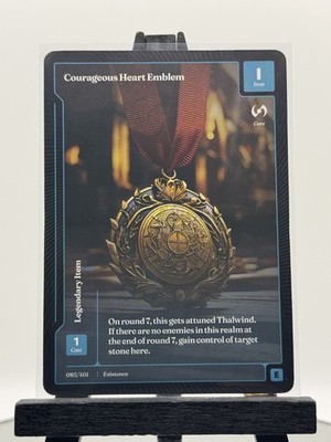 Wonders of the First CCG Courageous Heart Emblem 085/401 Existence Epic!