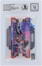 Kayden Carter WWE Autographed 2022 Panini Prizm Silver Prizm #95 Beckett 10 Card