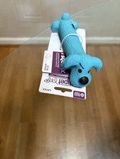 Multipet Original Loofa  Blue  Dog Latex Ruff 6" Dog Toy With Squeaker