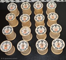 16 Vintage J. P. Coats Wooden Thread Spools - Empty