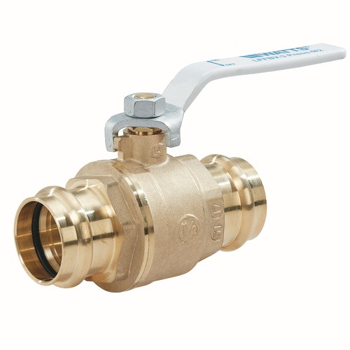 Watts 88005496 LFFBV-3-PRESS-M2 1-1/4" Lead-Free Brass Ball Valve Press K, L, M