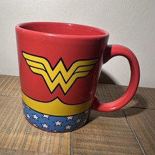 DC Comics Wonder Woman Ceramic Coffee Mug Red/Yellow/Blue/White Handle