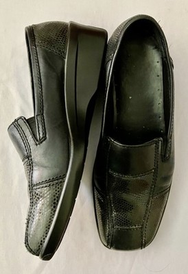 HOTTER Susan Black Slip On SHOES-Flats-Size US 6.1/2 - UK 4.1/2  - Euro 37.1/2