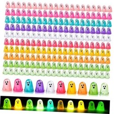 200pcs Halloween Luminous Mini Ghosts Figures 10 Colours Glow in The Dark