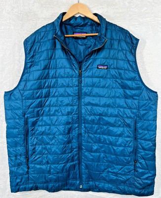 Patagonia Herren Nano Puff Weste 3XL Blau PrimaLoft Gilet