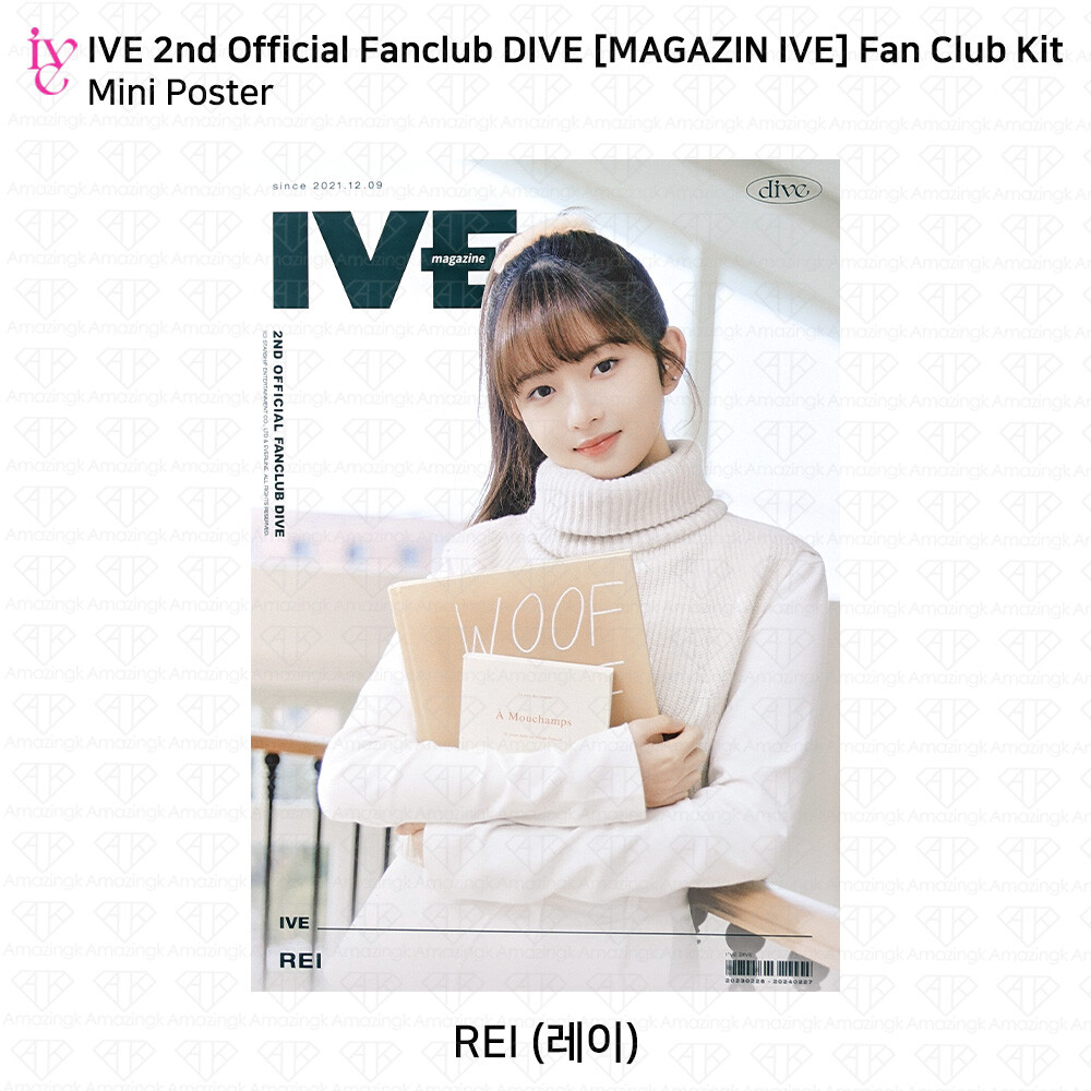 IVE 2nd Official Fanclub Kit Mini Poster Srcap Book Badge Bag Clip