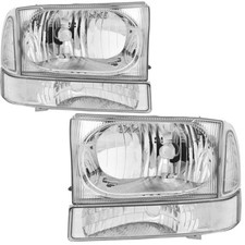 For1999-2004 Ford Super Duty F250/350/450/550/ 00-04 Excursion Headlights 4PCS