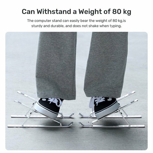 Desk Riser Foldable For Computer Tablet Laptop Stand Adjustable Holder Portable - Picture 9 of 11