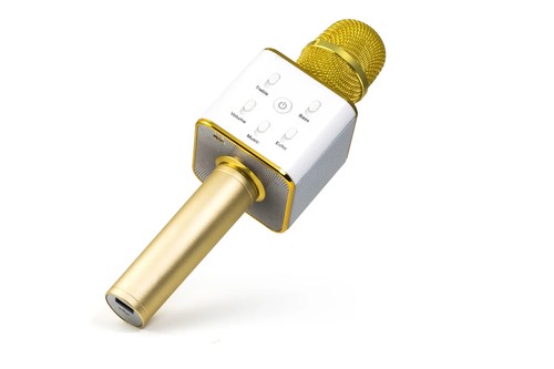 Technaxx MusicMan Karaoke Mikrofon BT-X31 Bluetooth Gold Weiß - Bild 2 von 4