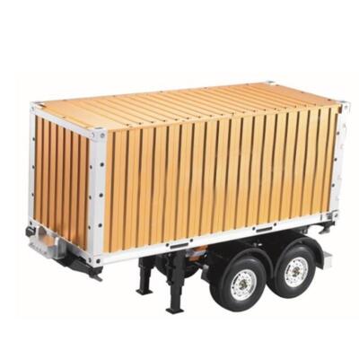 1/14 RC 40ft Container Chassis Semi Camion Trattore Rimorchio Dipinto Modello