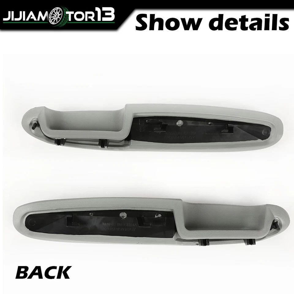 Apoyabrazos de puerta de camioneta gris lado conductor y pasajero apto para Cadillac Chevy GMC SUV Foto 3 de 4