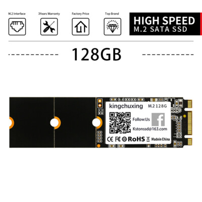 Kingchuxing 128GB SSD M.2 M2 SATA NGFF 2242 2260 2280 Solid State Hard Drives US