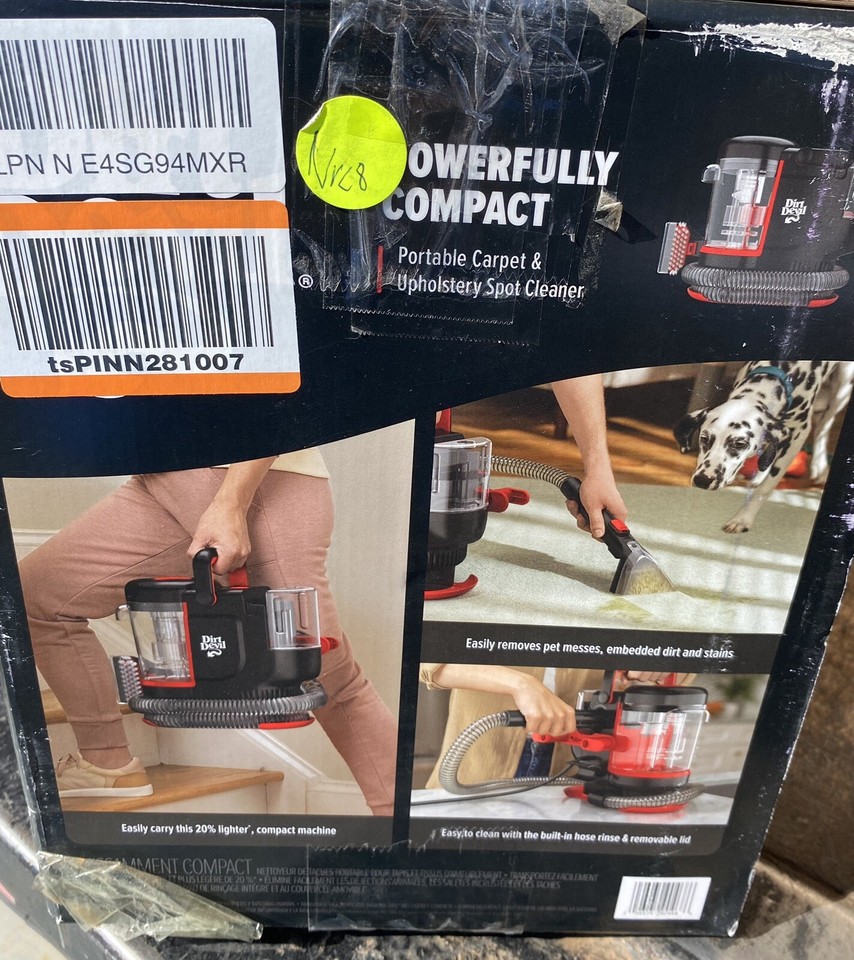 Dirt Devil Powerfully Compact Portable Carpet & Upholstery Spot Cleaner