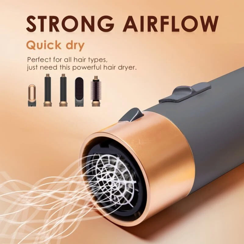 Plug 5 in 1 Hair Styling Multifunctional Hair Styler Kit, Hot Air Brush - image 4 of 4