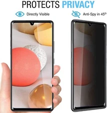 Anti SPY Privacy Tempered Glass Screen Protector for Samsung Galaxy A32 / A42 5G