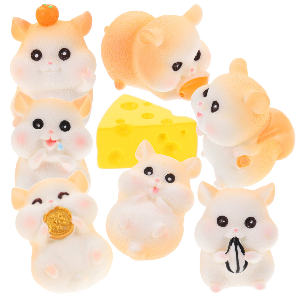 Hamster Ornaments Versatile Decoration Animal Sculpture Child Office