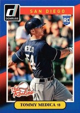 2014 Donruss THE ROOKIES #9 Tommy Medica RC San Diego Padres