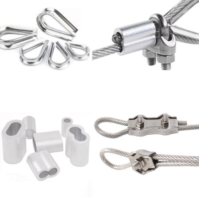 Wire Rope Clamp Cable Simplex Duplex Thimble Crimping Sleeves U Bolt Rigging