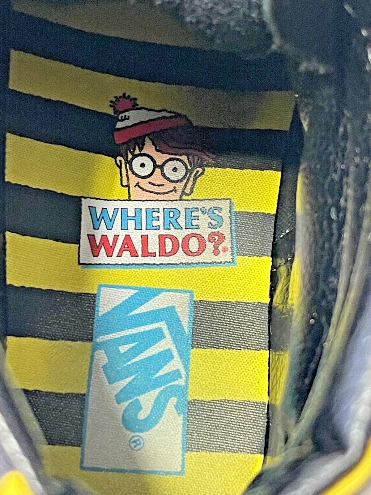 VANS Where's Waldo Sk8Hi Shoes Mens 10 Black Yellow … Gem