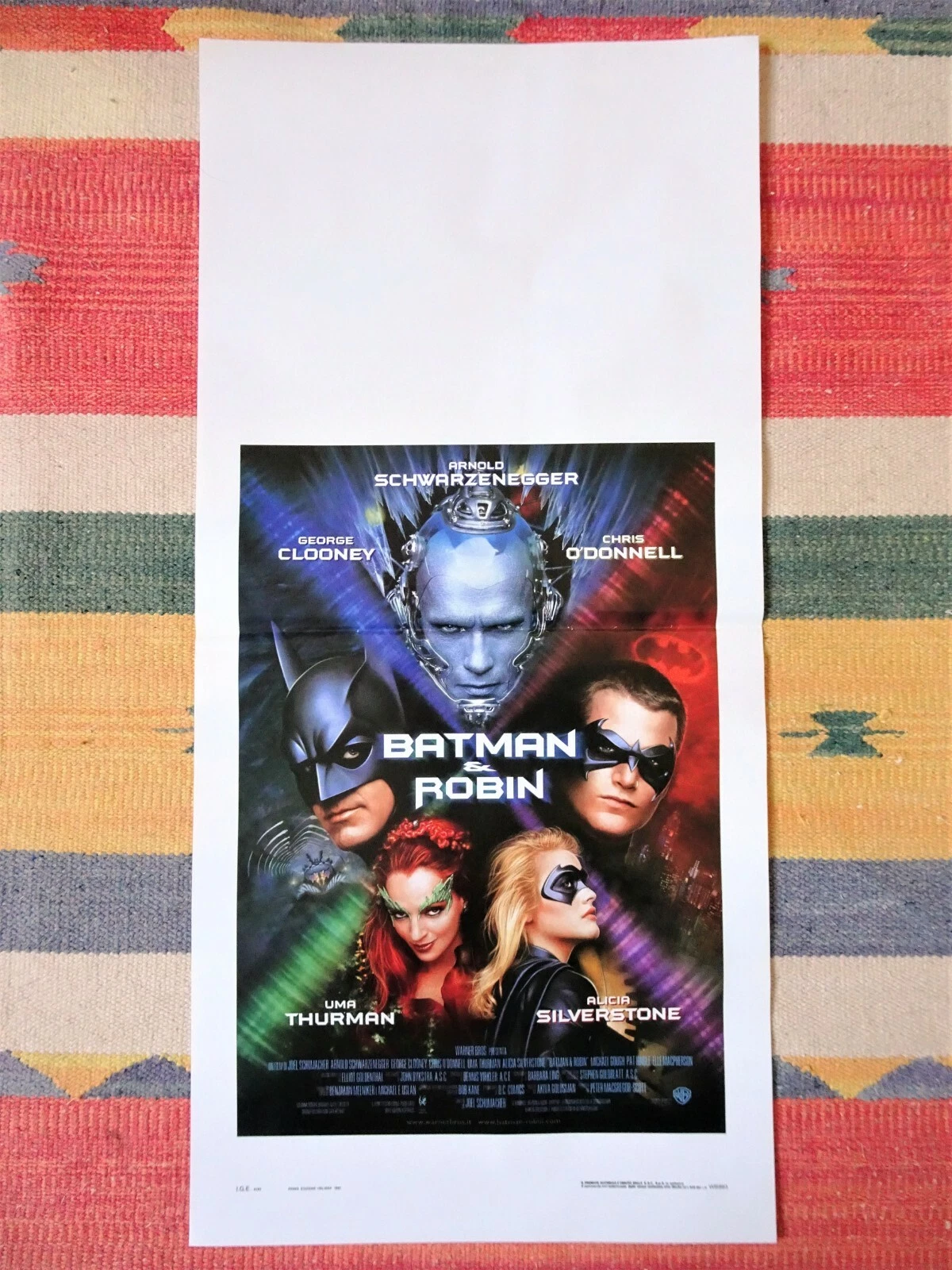 Locandina originale film Batman & Robin (1997) - Regia di Joel Schumacher