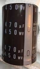 Nichicon 470 UF 450 V  - 105 C - Electrolytic Capacitor Can for Tube Amplifiers 