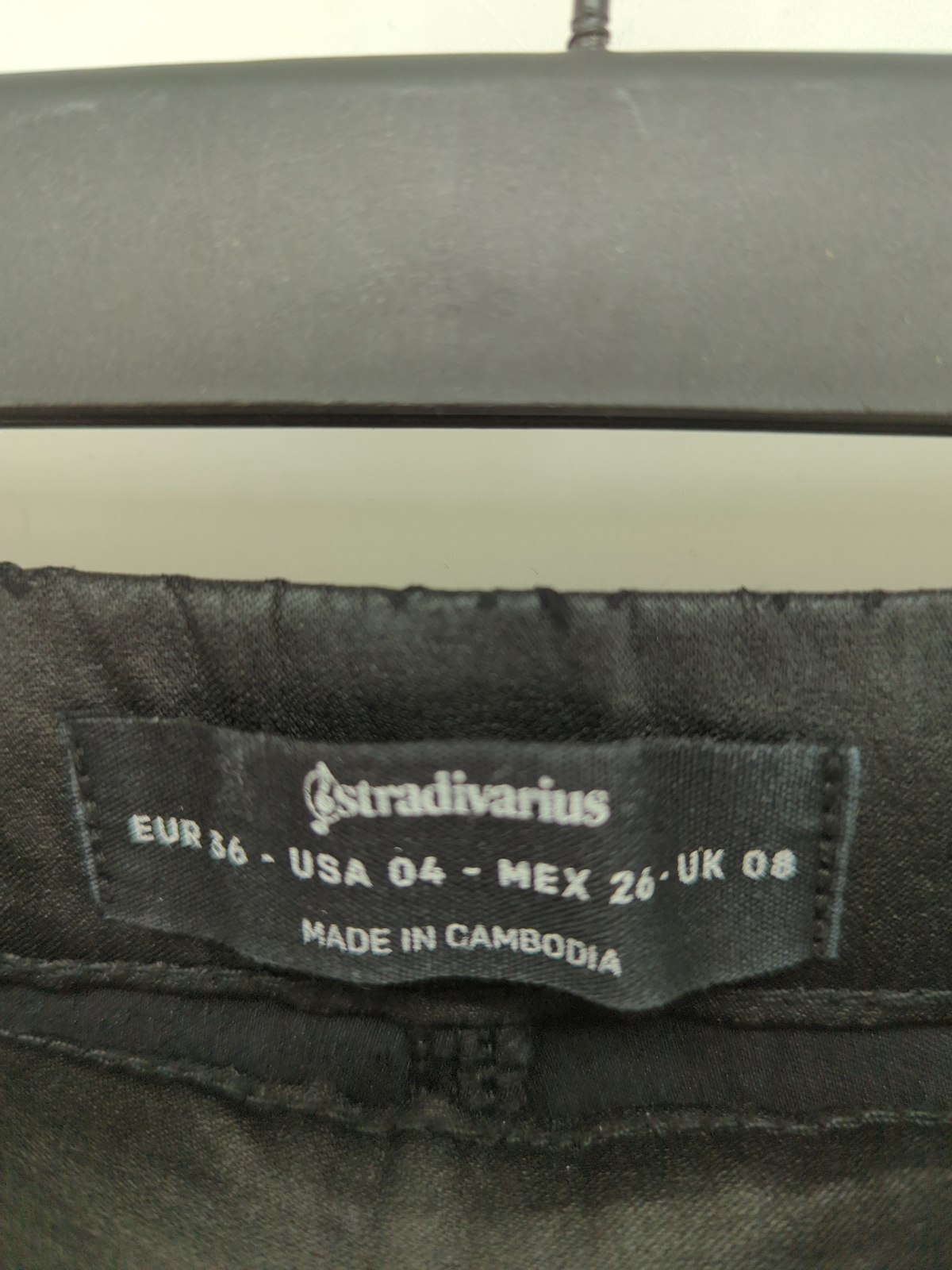 ALTRA Stradivarius Leggings Donna UK 8 Nero 100% Altro Jegging