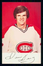 1979-80  MONTREAL CANADIENS TEAM ISSUED POSTCARD  DENIS HERRON    20798