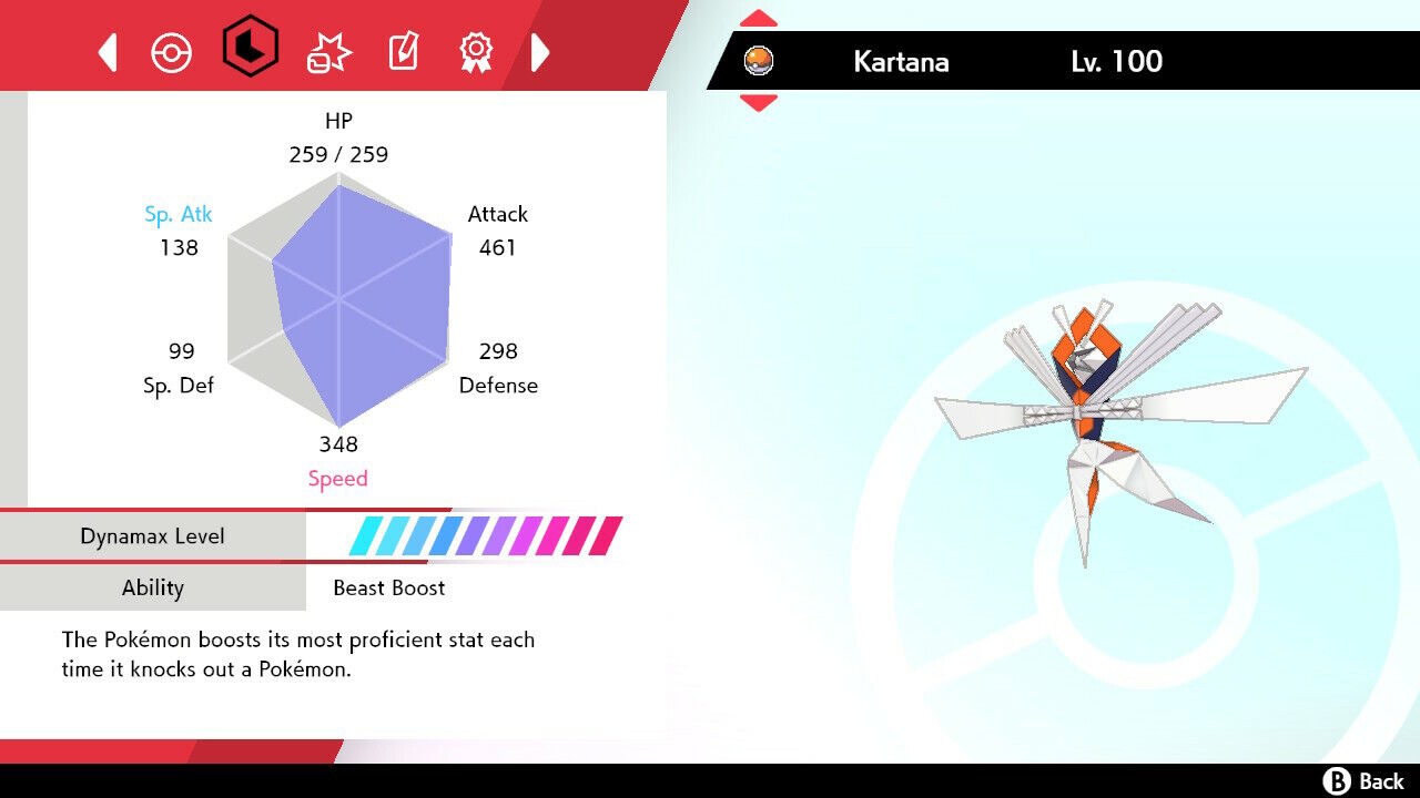 SHINY KARTANA ✨ BATTLE READY / UNTOUCHED ⚡ 6IV + EV ⚡ Pokemon