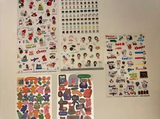 Cute Sticker Sheet Variety - Set of 5 (exact ones in picture) - Journaling