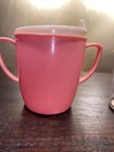 2 Vintage Baby Pink Yellow Plastic Toddler Sippy Cups — photo 6